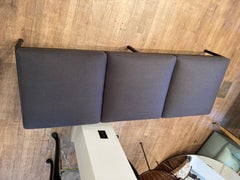 Contemporary Linen Covered Bench