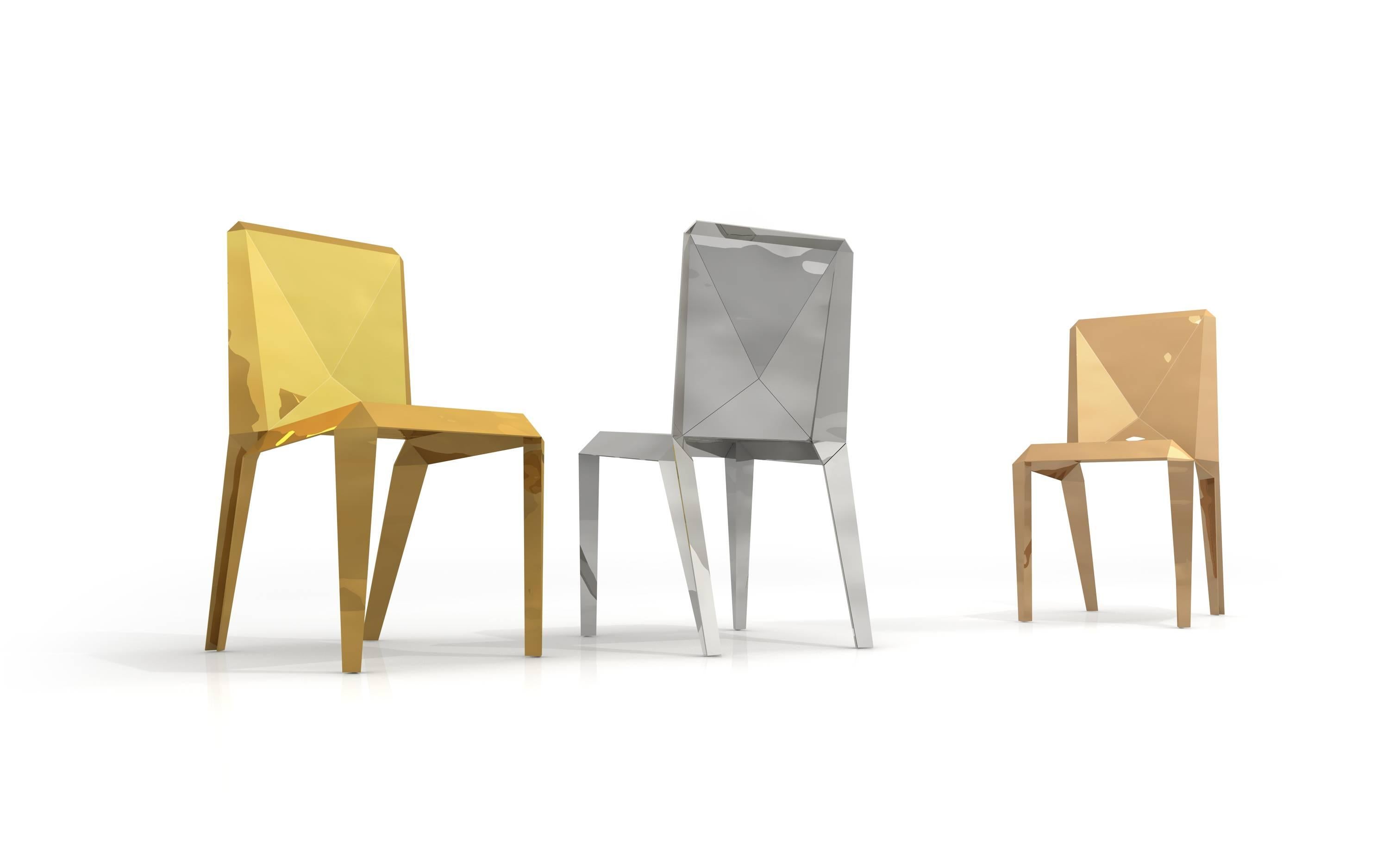 Contemporary Lingotto Chair in Aluminium by Altreforme For Sale 3