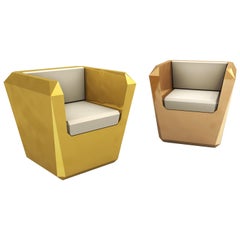 Fauteuil contemporain Lingotto en aluminium par Altreforme