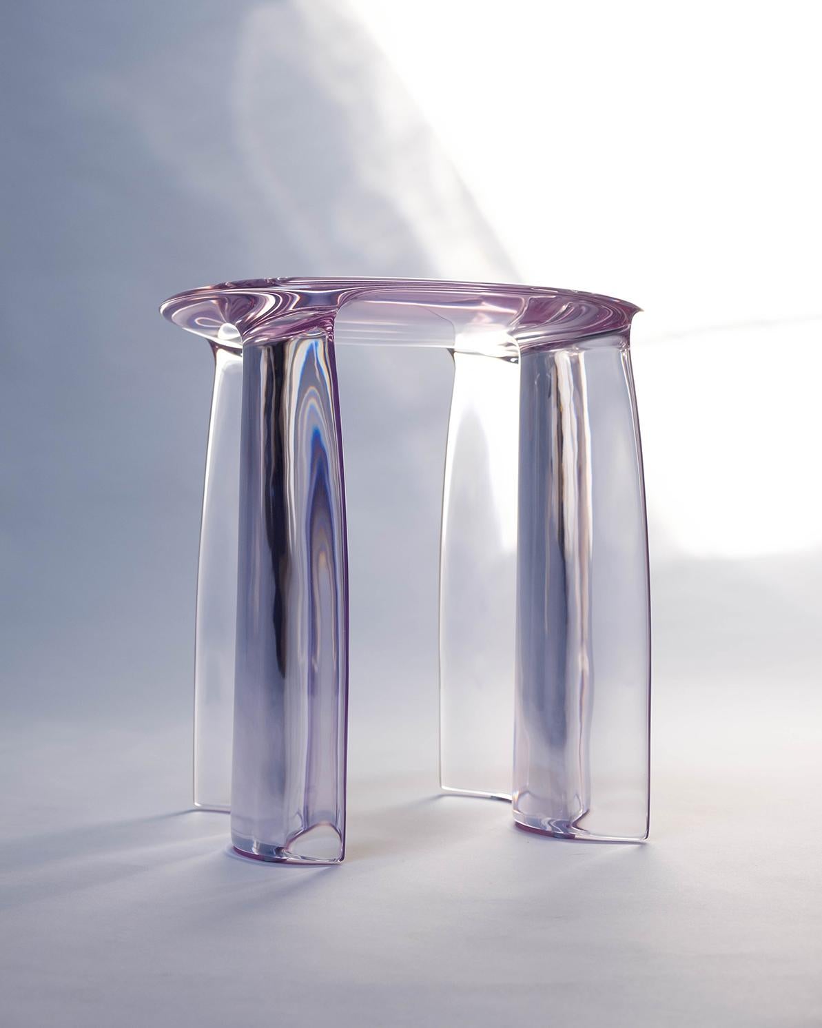 Contemporary Liquid Resin, New Wave Side Table, by Lukas Cober In New Condition In 1204, CH