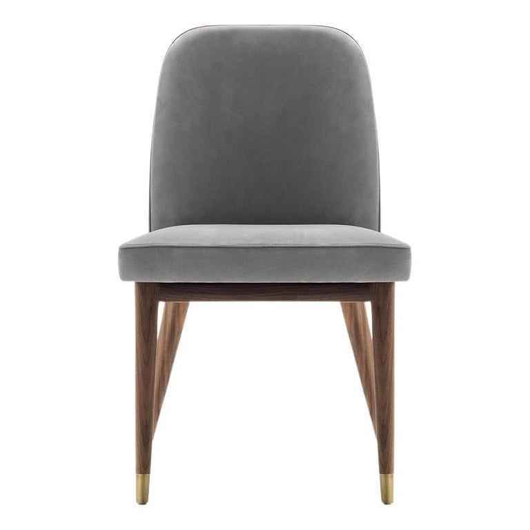 Contemporary Lise Chair Wood Leather by Castello Lagravinese studio