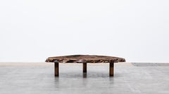 Contemporary Live Edge European Walnut Table by Johannes Hock 'D'