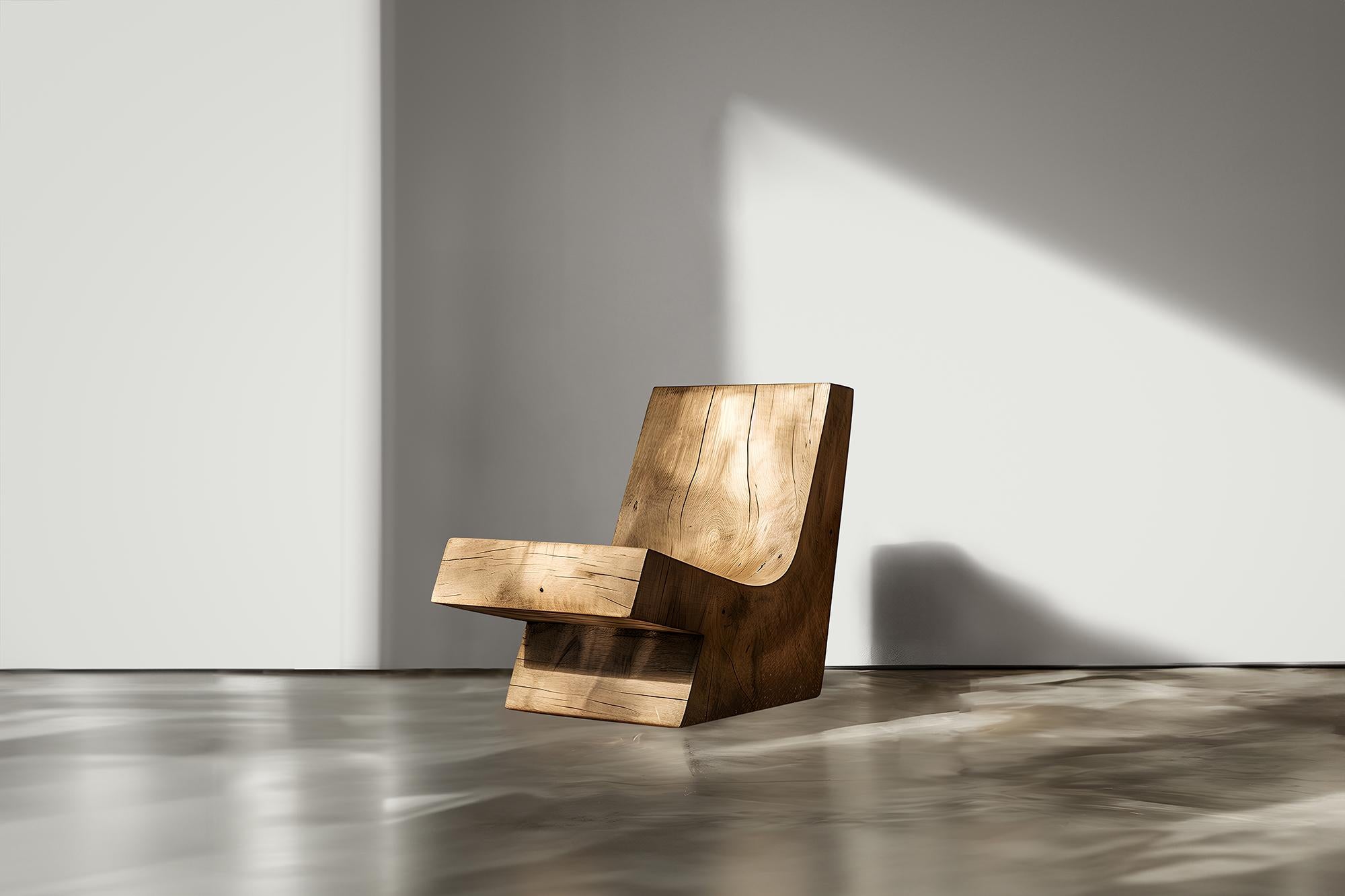 Contemporary Lobby Chair Schlankes Design Muted von Joel Escalona No03 (Brutalismus) im Angebot