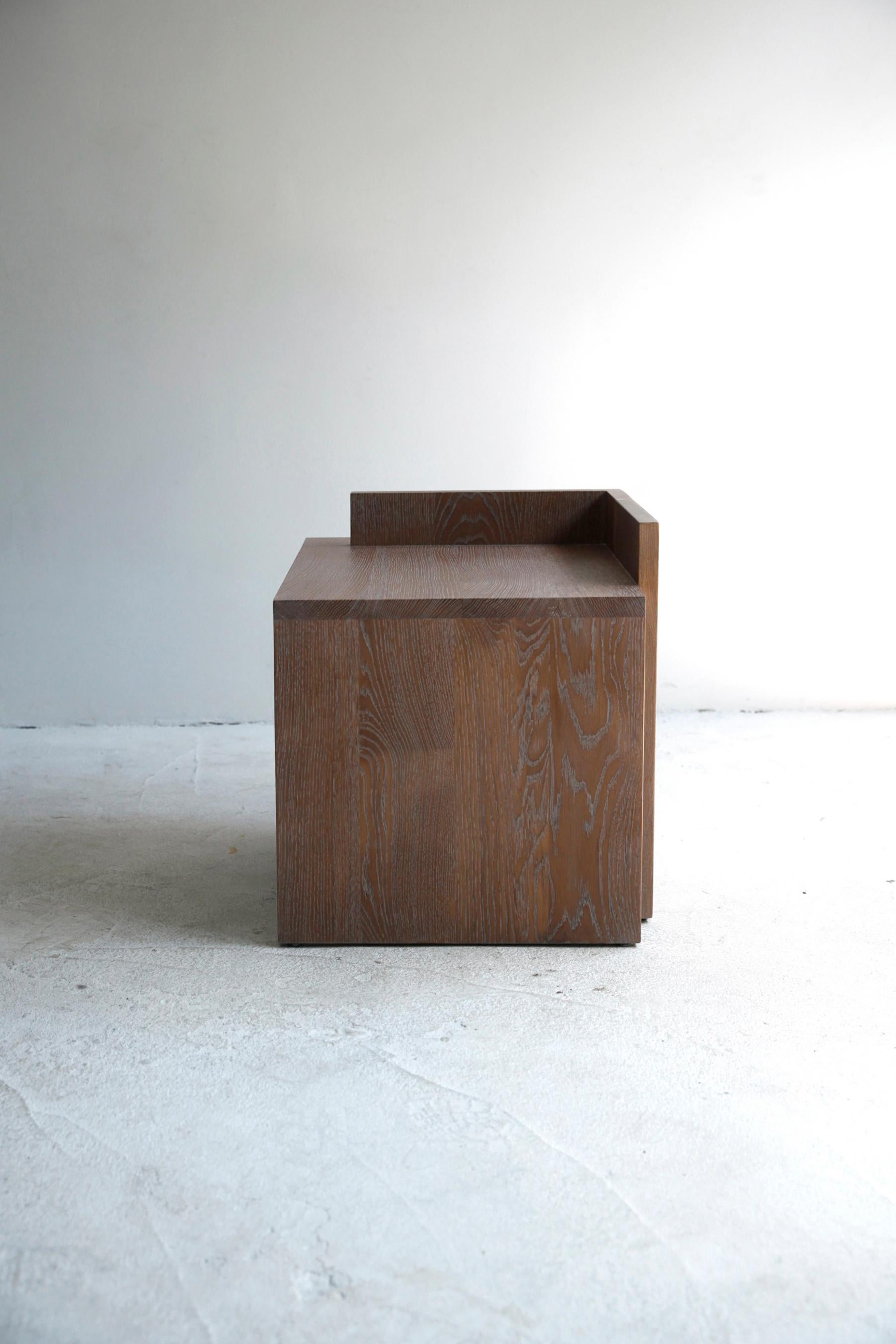 Contemporary Lock Stool in Oak  In New Condition In London, GB