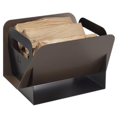 Aluminum Log Holder HOJA by Limac Design - 40 x 30 x 30 h cm