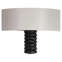 Contemporary Log Wall Lamp by Vincent Vincent Burnt Wood