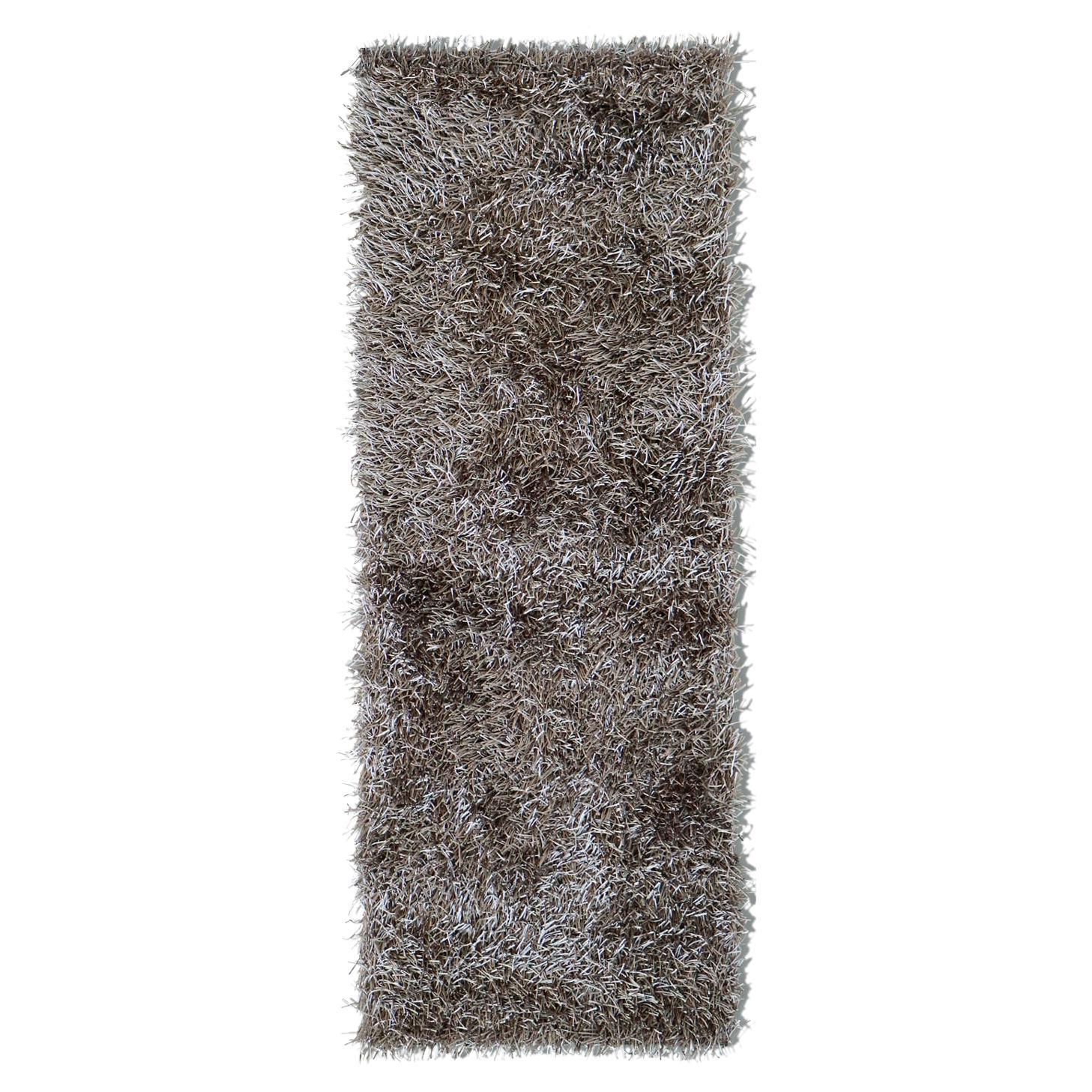 Contemporary Long Soft Resistant Gray Rug by Deanna Comellini In Stock 80x200 cm For Sale