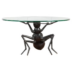 Contemporary Lost Wax Cast Bronze Ant Coffee Table Base Sculpture