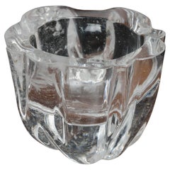 Contemporary Lotus Pod Bowl in Hand Carved Crystal by Robert Kuo