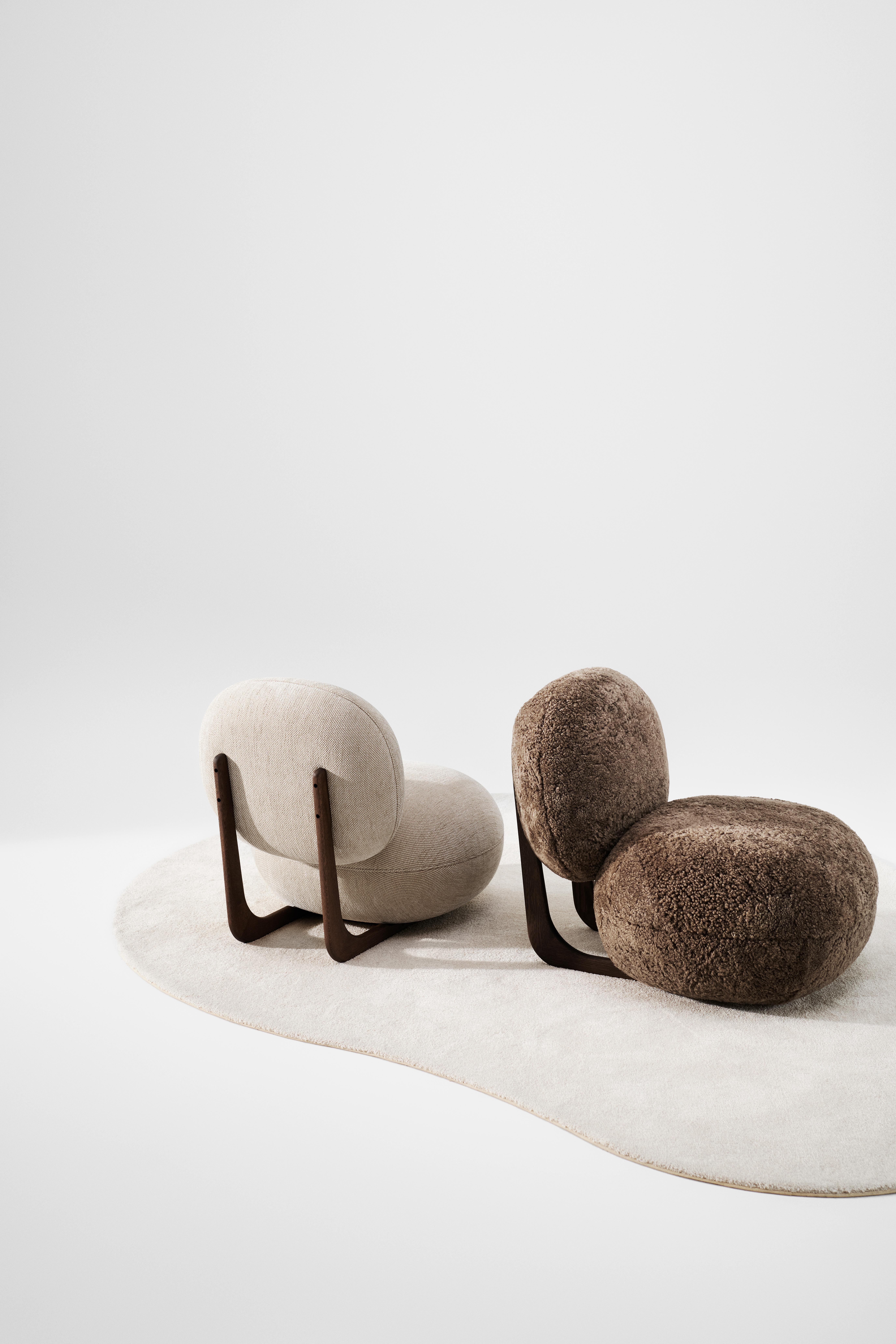 Sedia da salotto contemporanea 'Cooper' di Norr11, Oak Oak fumé scuro, Fabrice in vendita 4