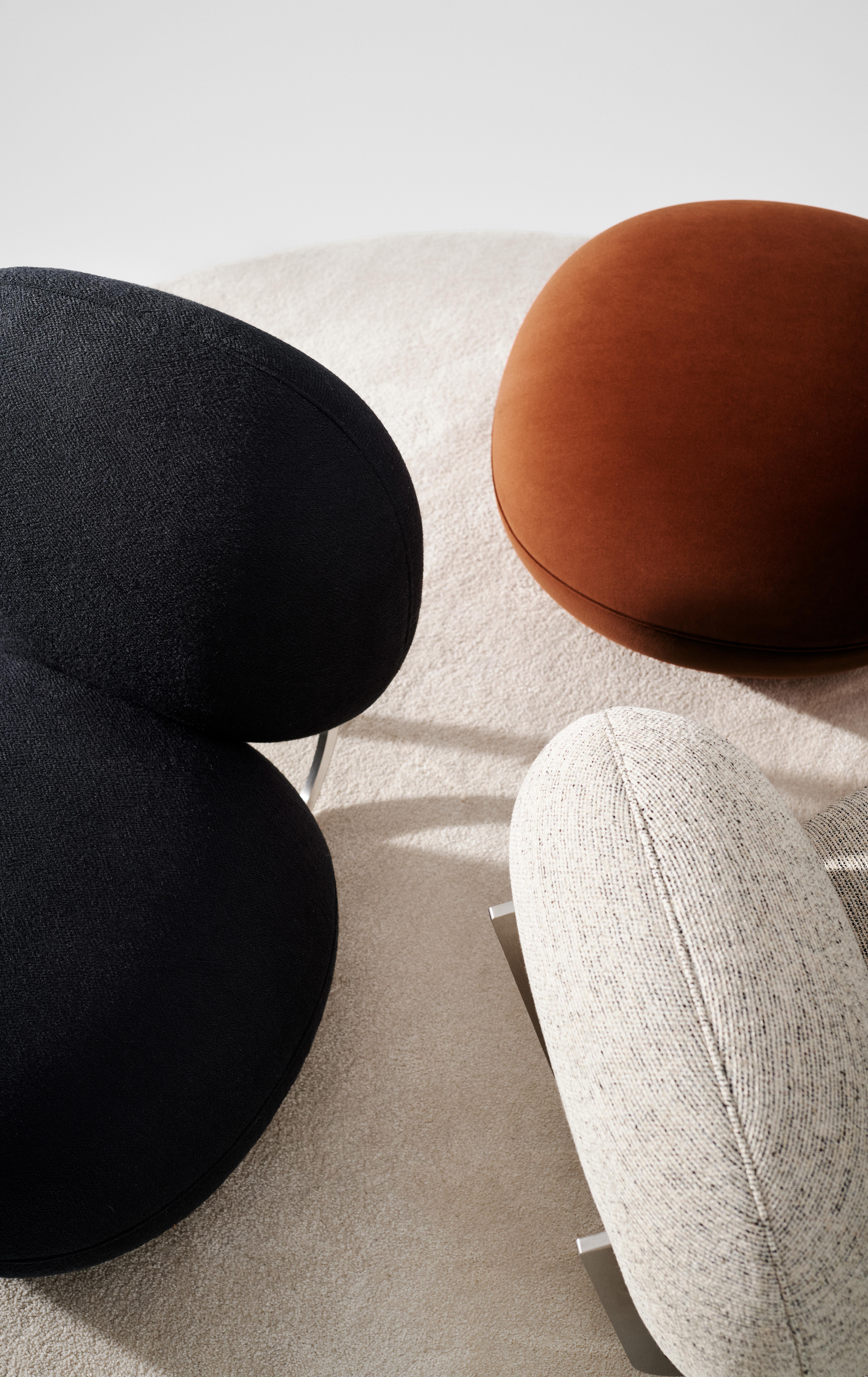Sedia da salotto contemporanea 'Cooper' di Norr11, Struttura in acciaio, Fabrice in vendita 1