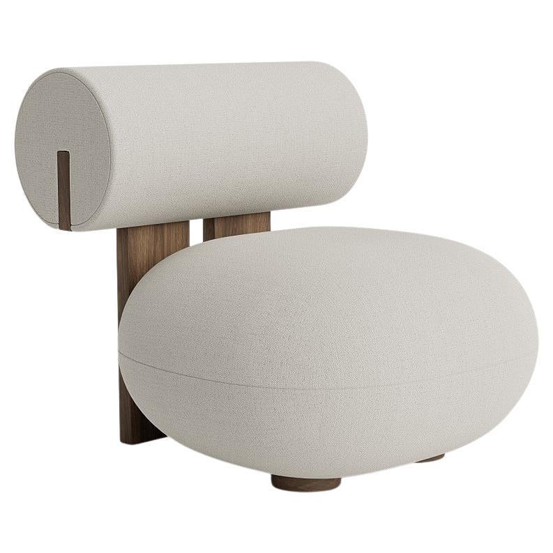 Contemporary Lounge Chair 'Hippo' von Norr11, Gestell Esche, Savane (Außenbereich)