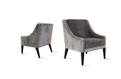Contemporary Lounge Chair  in Fabric from Kravet by Costantini, Lucina