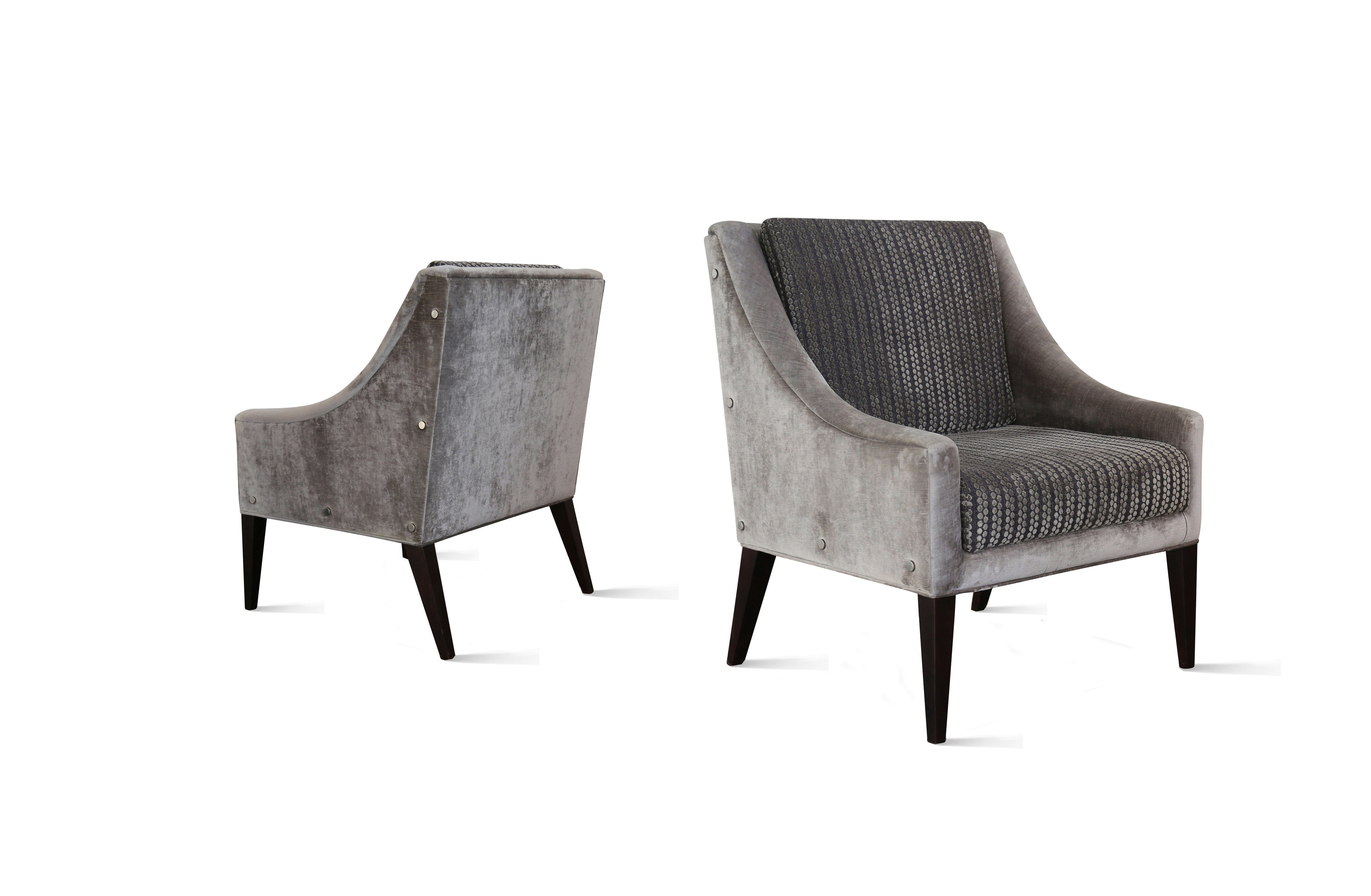 Modern Upholstered Lounge Armchair from Costantini, in COM/COL, Lucina