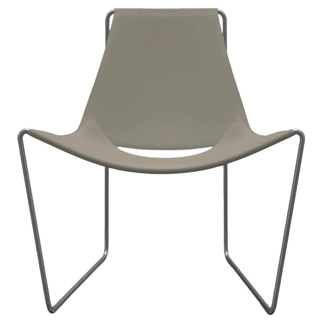 Contemporary Lounge Chair In Sled Base Offered In Leather