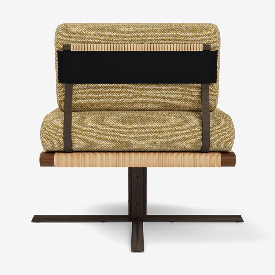 Organic Modern Contemporary Lounge Chair 'La Rambla' by Man of Parts, Sahco, Safire col.016 For Sale