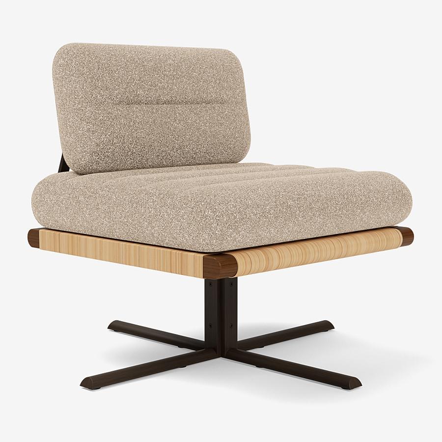 Contemporary Lounge Chair 'La Rambla' by Man of Parts, Sahco, Safire col.016 For Sale 2