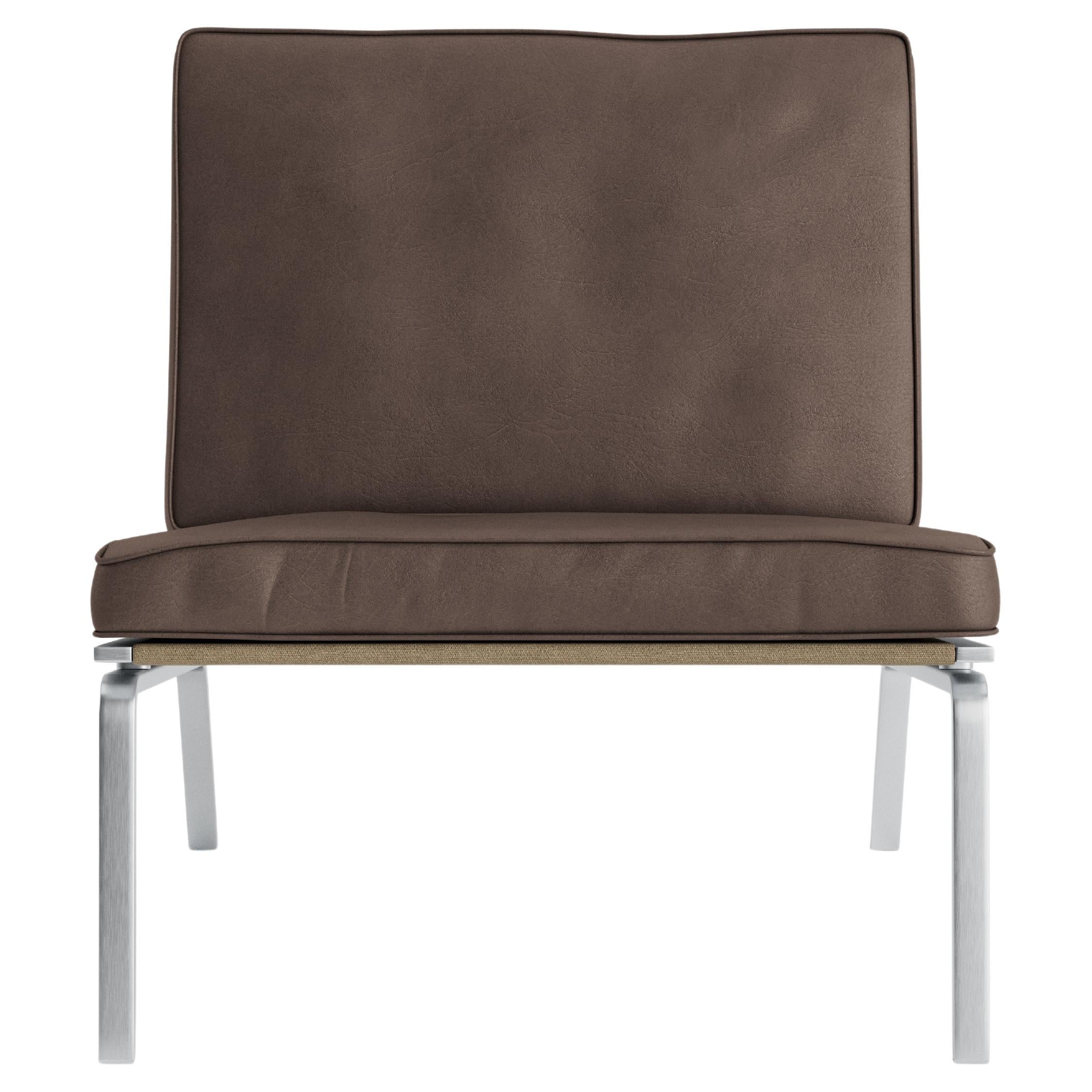 Contemporary Lounge Chair 'MAN' by Norr11, Dunes, Brown