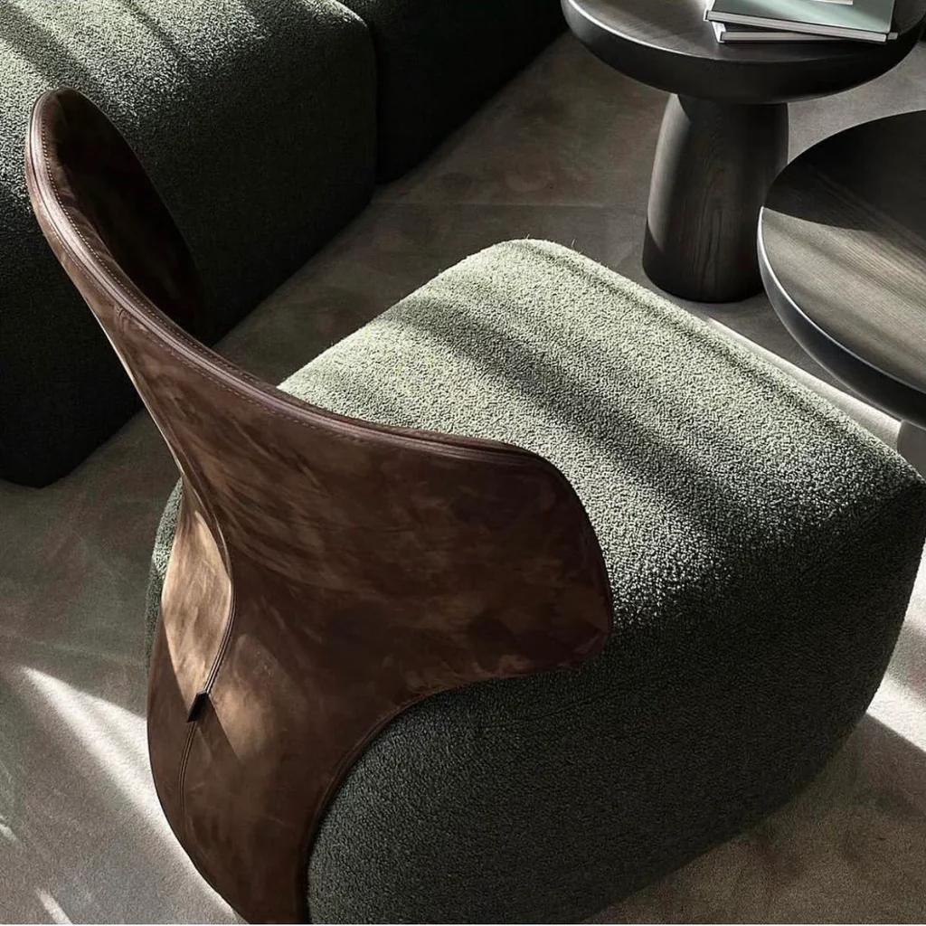 Contemporary Lounge Chair 'NOA' Light Blue, Ortisei col.15 For Sale 5