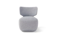 Contemporary Lounge Chair 'NOA' Light Blue, Ortisei col.15