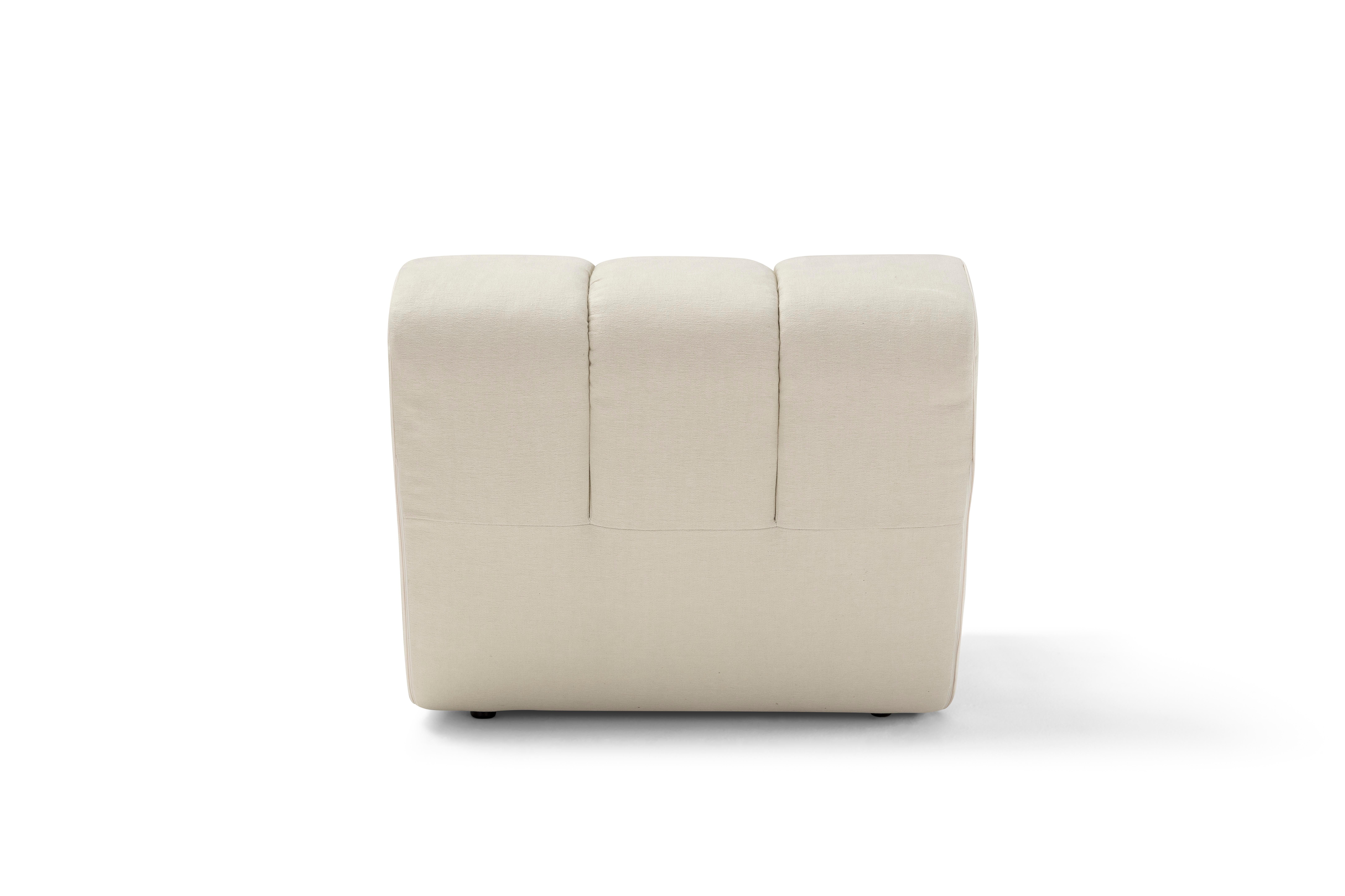 Zeitgenössischer Loungesessel „Palmo“ von Amura Lab, Weiß, Fibris 03 im Zustand „Neu“ im Angebot in Paris, FR