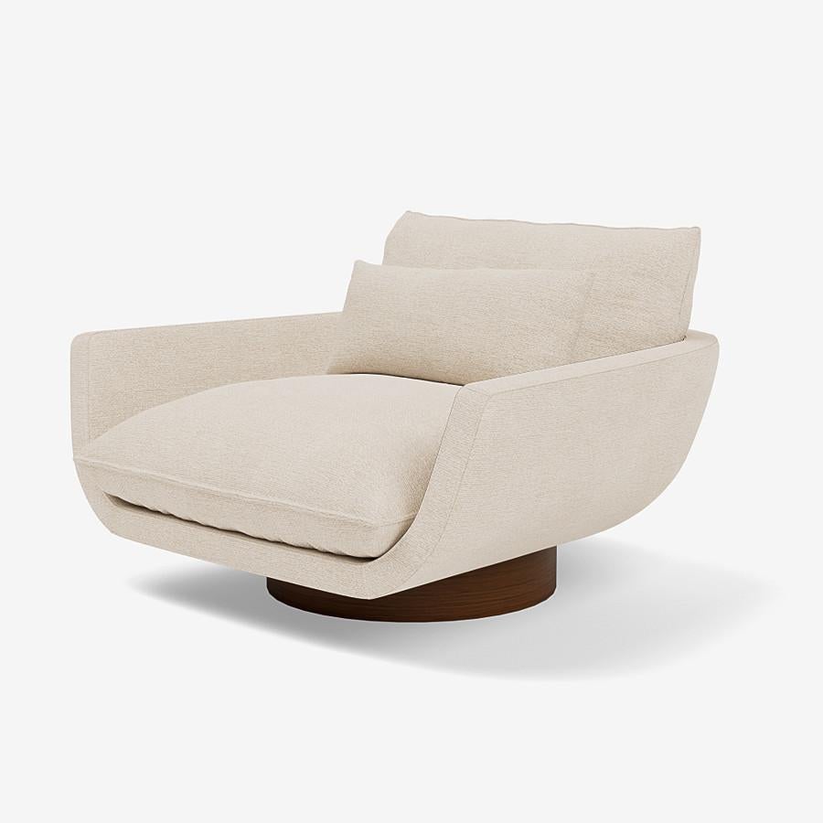 Organic Modern Contemporary Lounge Chair 'Rua Ipanema' by Man of Parts, Sahco, Moss, 004 For Sale