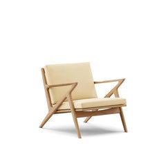 Contemporary Lounge Chair 'Z-Chair' by DK3, Oil Oak, Balmoral 02