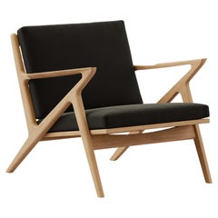 Sedia da salotto Contemporary 'Z-Chair' di DK3, Oil Oak, Balmoral 99