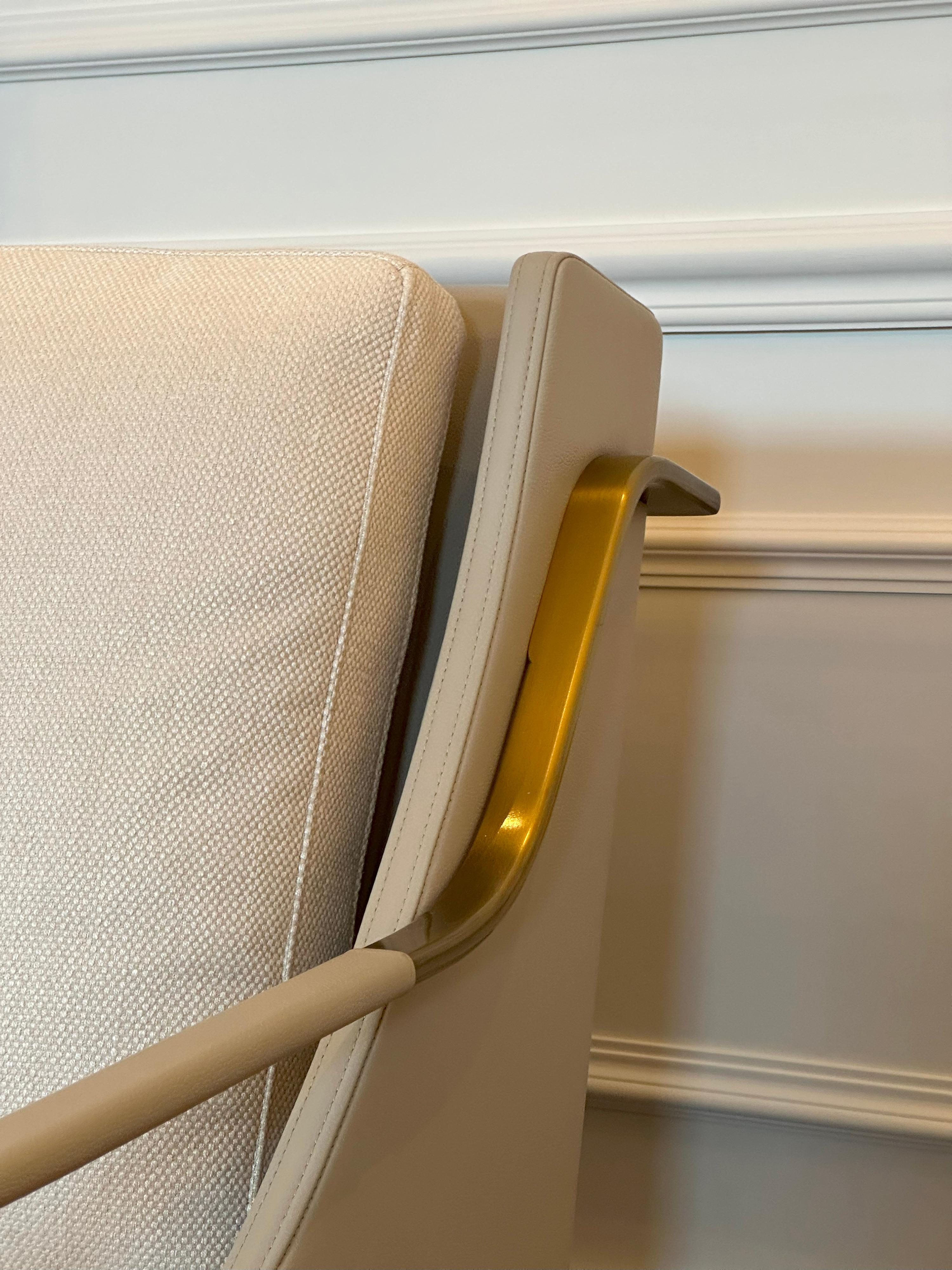 Bronze Contemporary Lounge Chairs, French 1940s Style – ‘Harlow’ by Holly Hunt For Sale