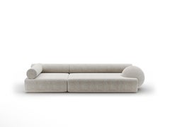 Contemporary lounge Sofa 'Ring' in Italian Fabric by Palo Nero
