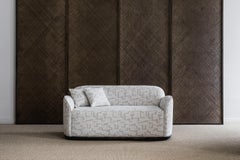 Poltrona contemporanea 'Unio' di Poiat, 01 Tessuto Eneide di Dedar