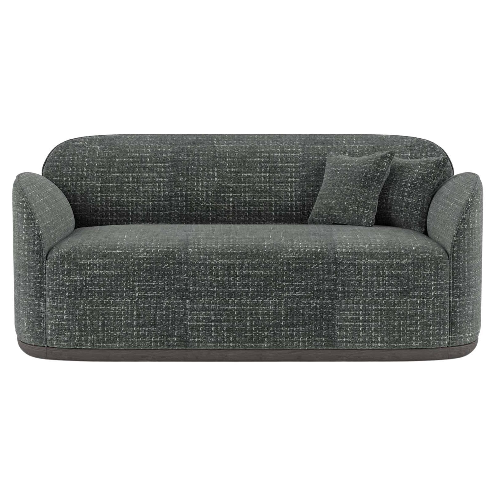 Contemporary Loveseat 'Unio' by Poiat, Chivasso Yang 95 Fabric For Sale