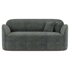 Contemporary Loveseat 'Unio' by Poiat, Chivasso Yang 95 Fabric