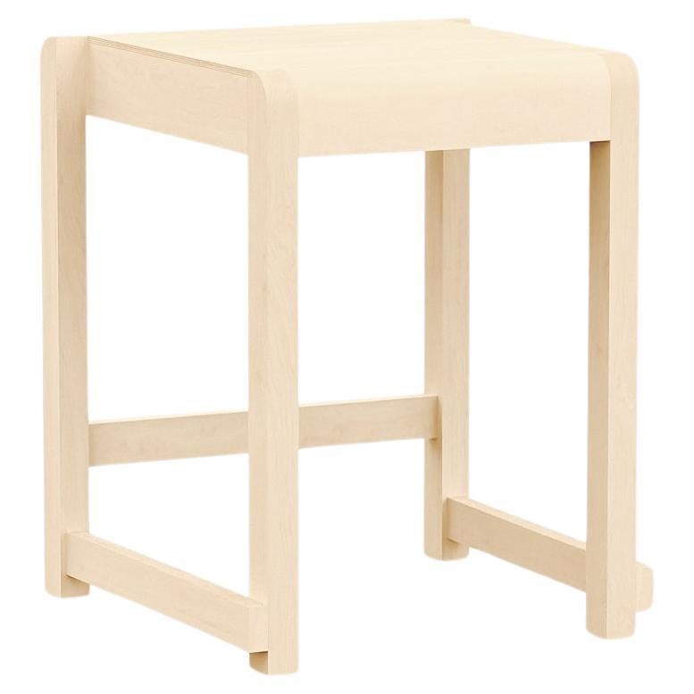 Pre-owned Frama Contemporary Low Stool '01' By , Natural Birch In Brown