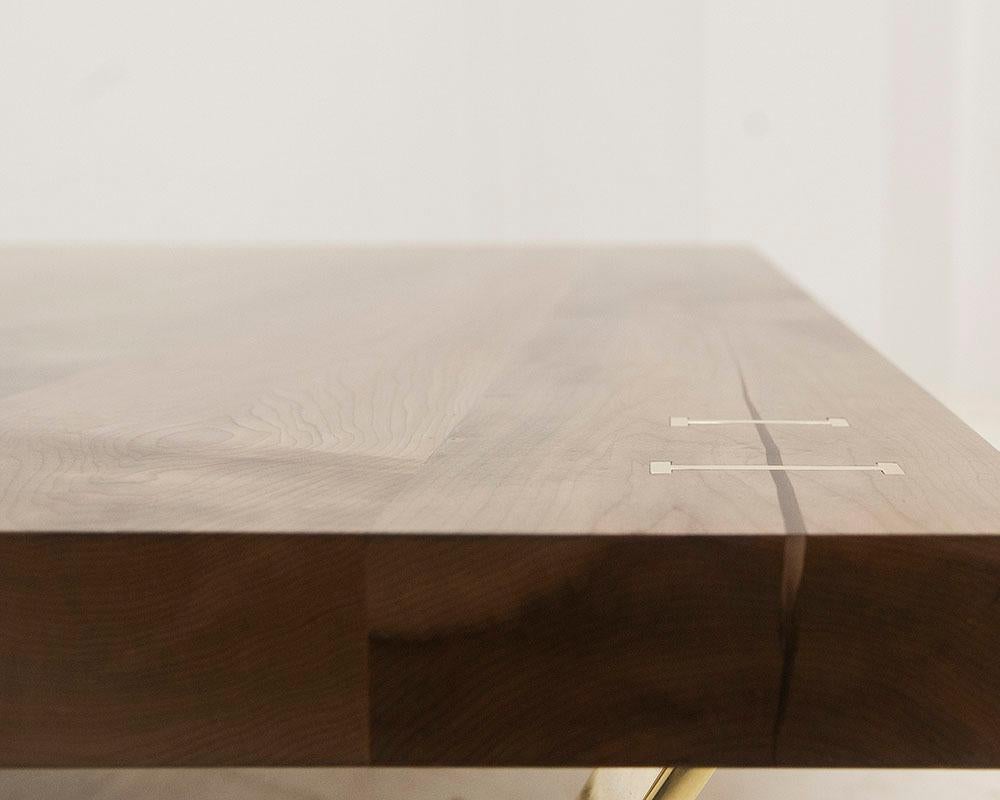 Low Table Oxidized Domestic Hardwood by Stacklab - Contemporary In New Condition For Sale In Toronto, Ontario