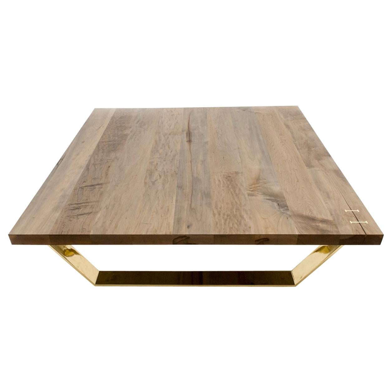Low Table Oxidized Domestic Hardwood by Stacklab - Contemporary For Sale