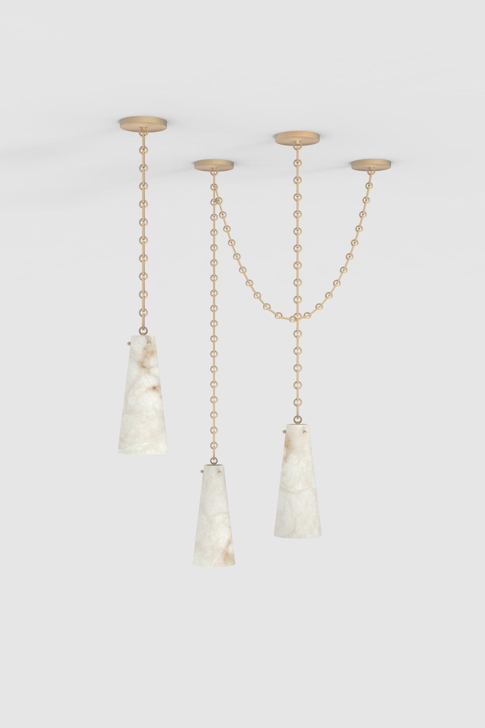 Orphan Work 202A Chandelier BB, 2021
Shown in alabaster with brushed brass
Available in brushed brass and blackened brass
Measures: 15” H x 6 1/2” W
height and width to order*
canopy 6