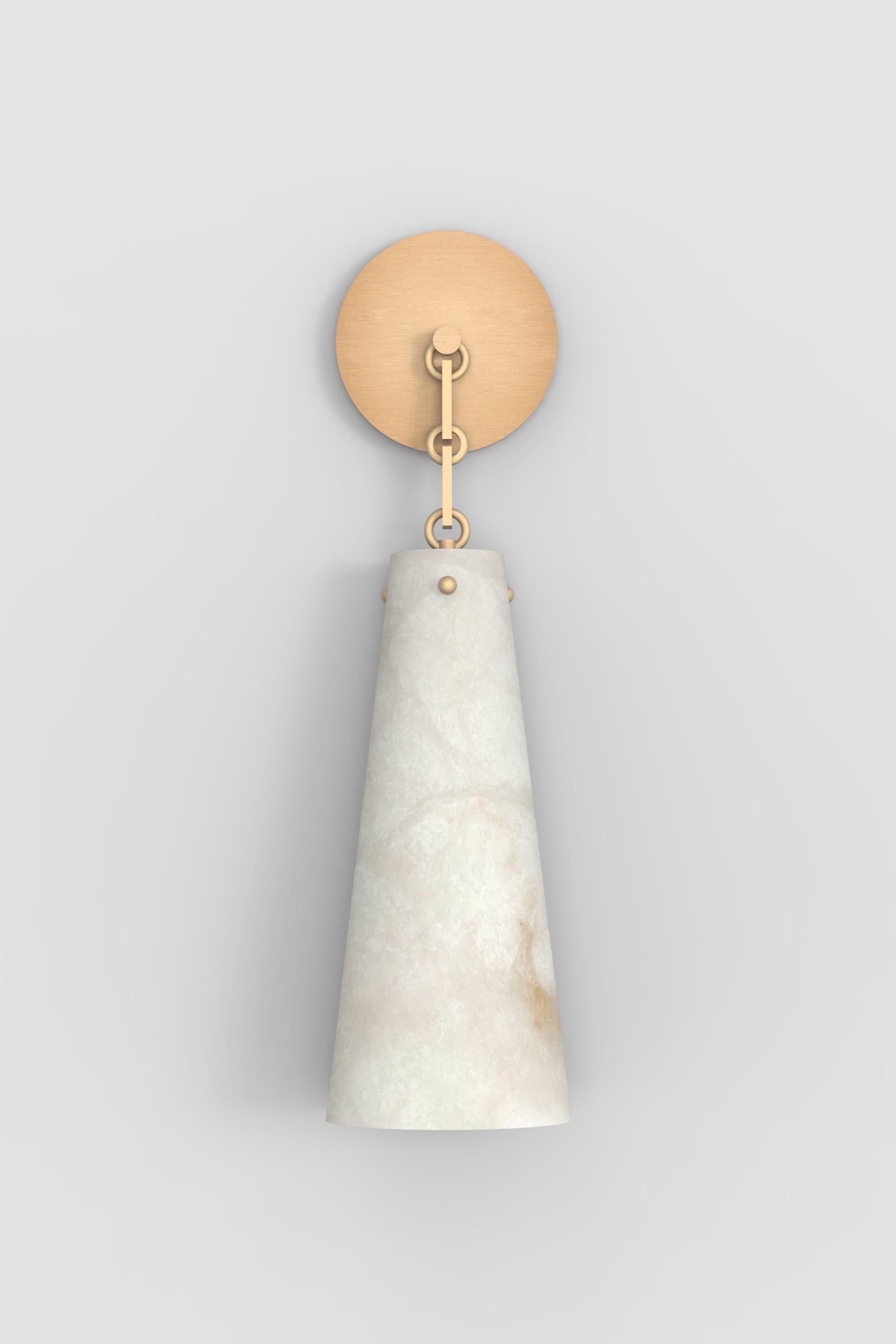 Postmoderno Lampada contemporanea Lucca 202A in alabastro di Orphan Work, 2021 in vendita