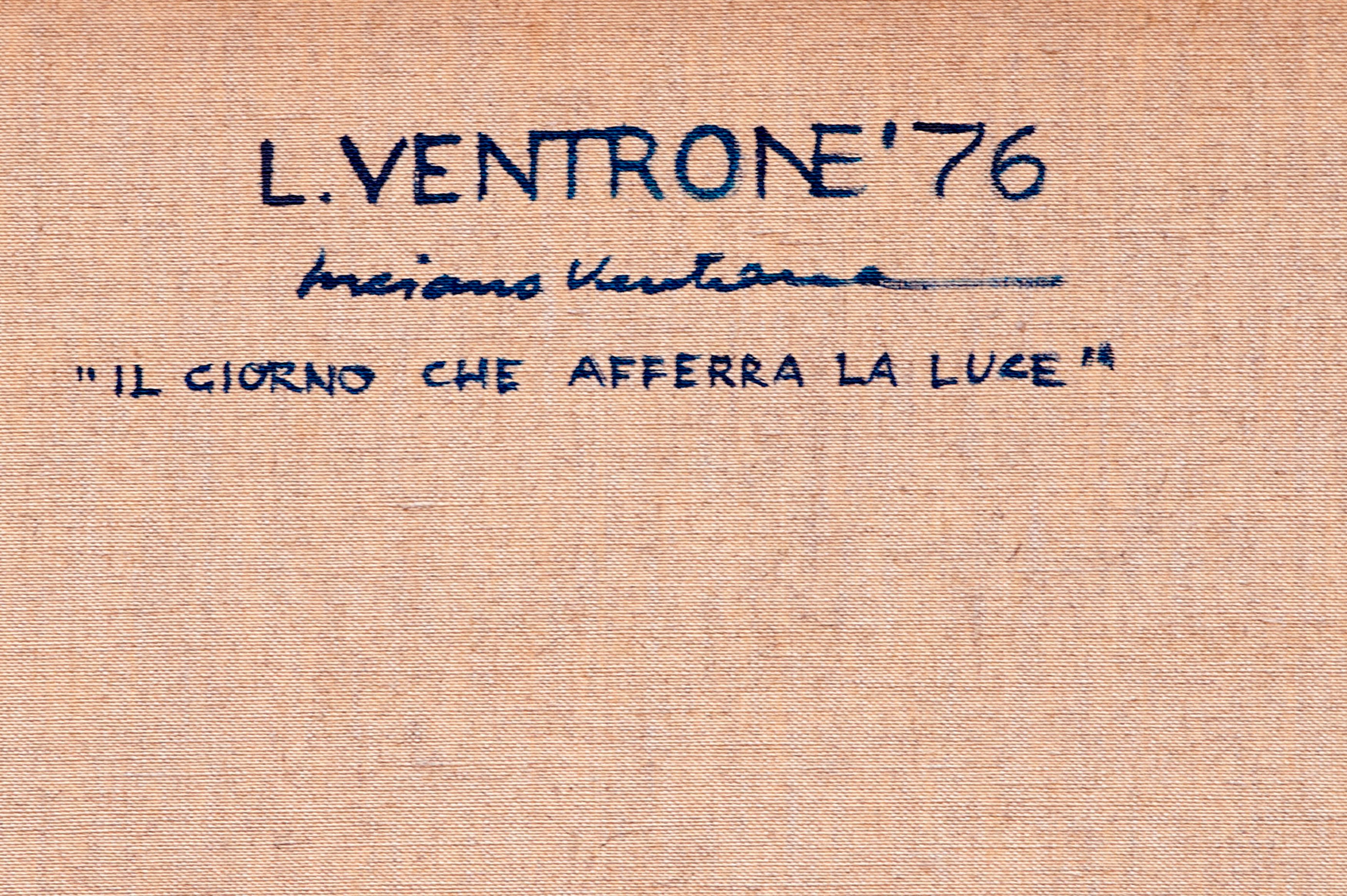 Zeitgenössisch  Luciano Ventrone, Gemälde, authentifiziert, betitelt, datiert und signiert (Italienisch) im Angebot
