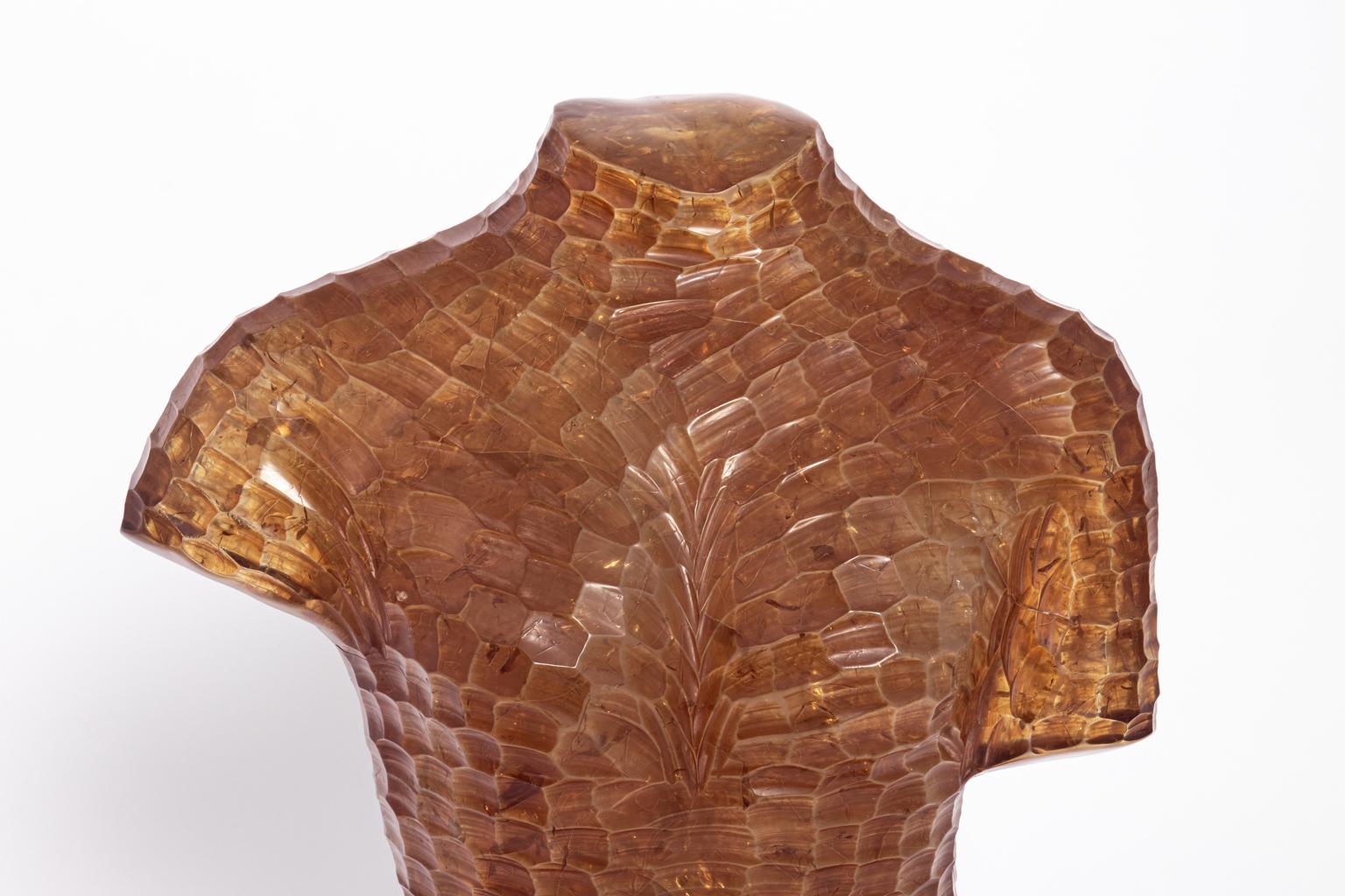 contemporary Lucite and Resin torso, circa 1970s. Please note of wear consistent with age.
