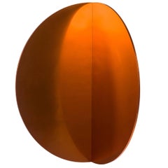 Contemporary Lunar Wall Mirror in Aluminium