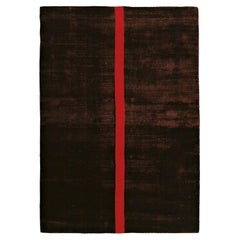 Contemporary Luxury Shiny Brown Red Rug by Deanna Comellini 170x240 cm