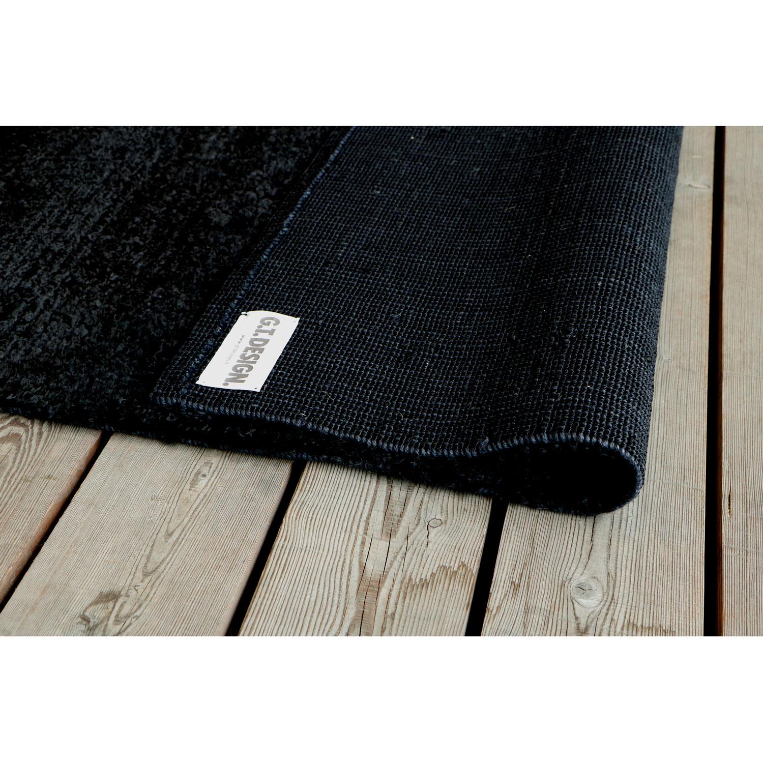 Modern 21st Cent Iconic Signature Black Rug by Deanna Comellini In Stock 200x300 cm For Sale