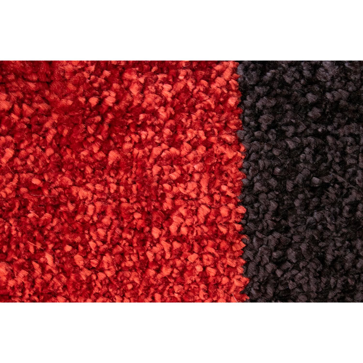 Hand-Woven Contemporary Luxury Shiny Red Brown Runner Rug by Deanna Comellini 70x240 cm For Sale