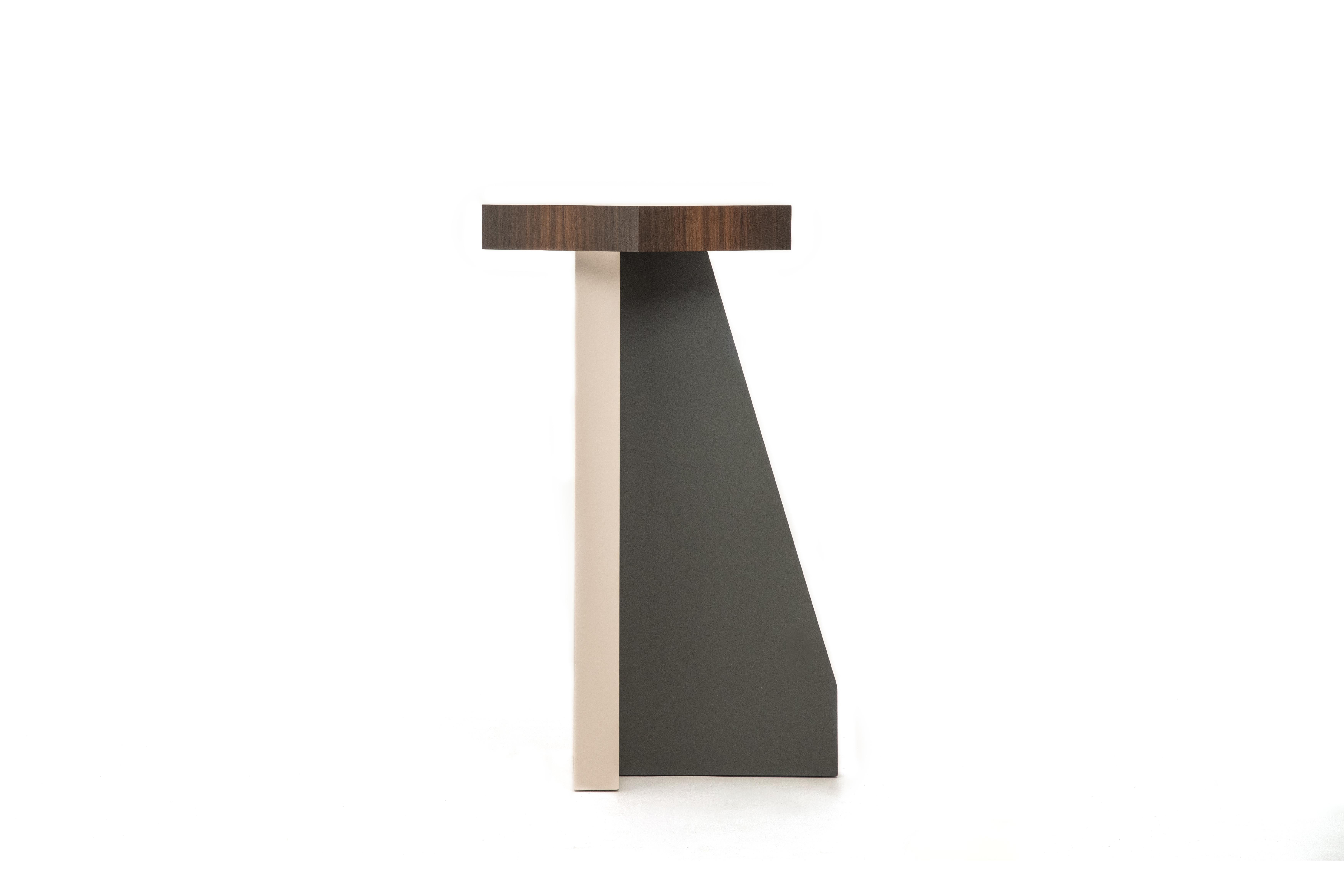 Contemporary Luxury Beistelltisch, Spiegel, Holz, handgefertigt in Italien im Angebot 5
