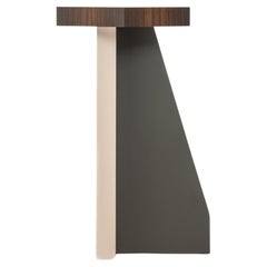 Contemporary Luxury Side Table, Mirror, Wood, Handmade in Italy