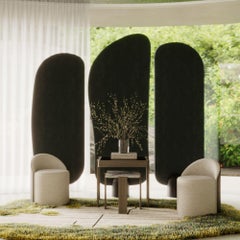 Paravento di lusso contemporaneo in Wood e tessuto, fatto a mano da Stylish Club