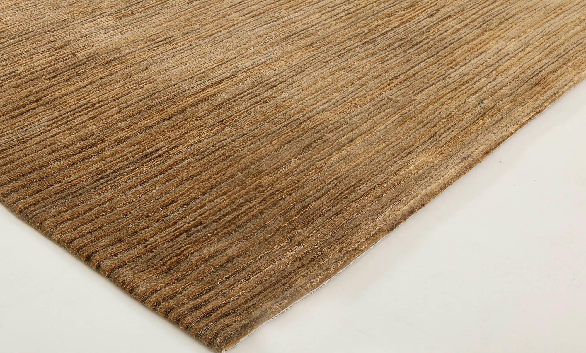Contemporary M Group Design Brown Handmade Rug by Doris Leslie Blau (Handgeknüpft) im Angebot