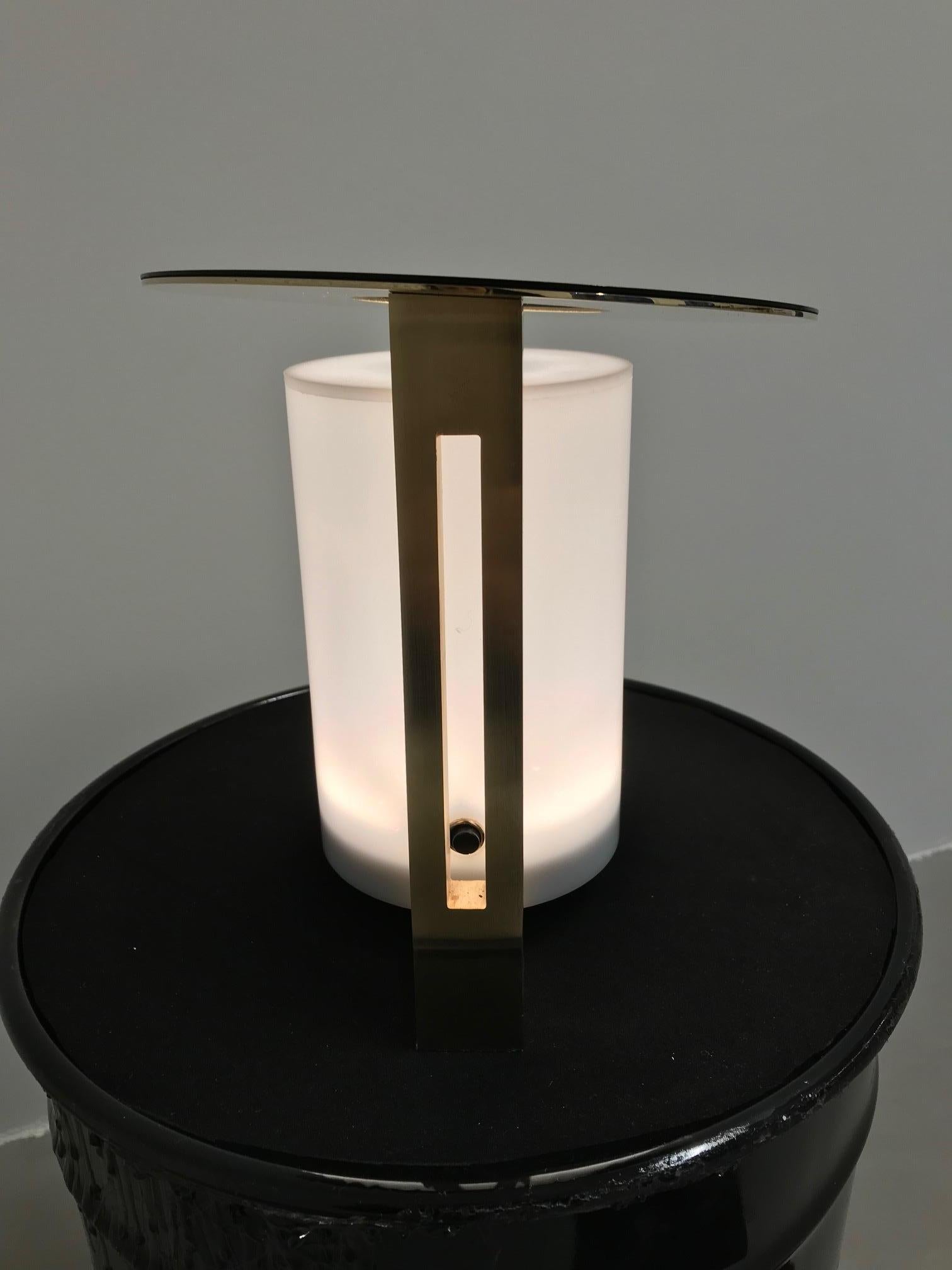 Contemporary m2kr Shine Table Lamp, Structure in Gold Galavanized Steel, 2018 For Sale 3