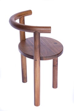 Contemporary Macaroni Steam Bent Walnut Chair by Swell Studio